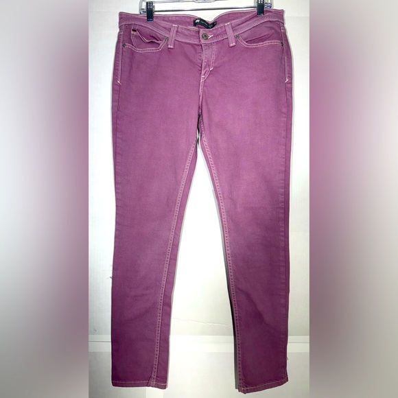 Levi's Demi Curve Low Rise Skinny Jeans Purple Women's Size W32xL32 - Picture 1 of 13